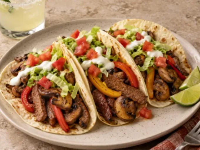 Mushroom Steak Fajitas