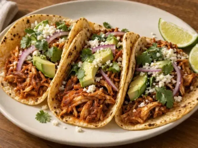 Skillet Chicken Tinga Tacos